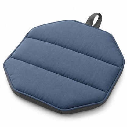 PebbleRest Quilted Outdoor Seat Pad - Slate Blue