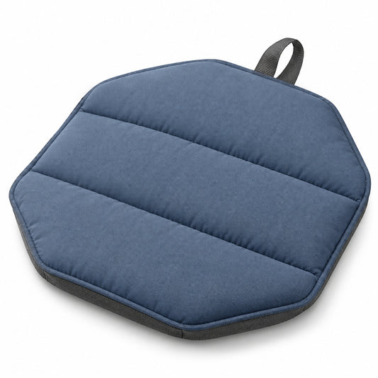 PebbleRest Quilted Outdoor Seat Pad - Slate Blue