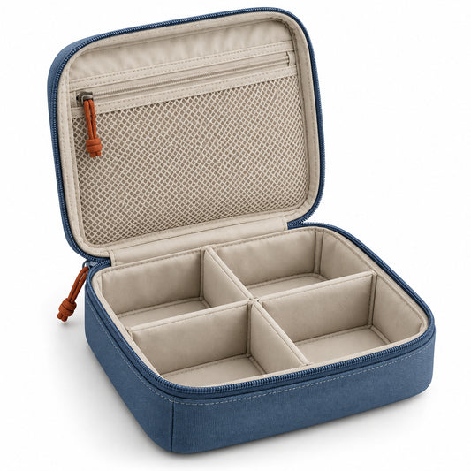 SwitchPack Four-Compartment Gear Organizer - Slate Blue