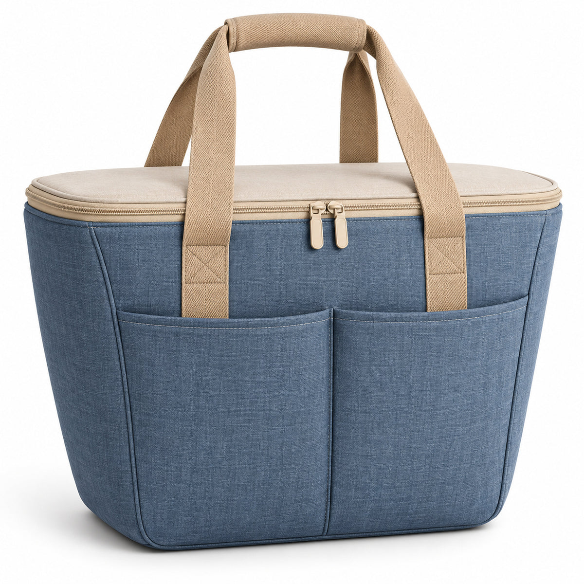 MeadowCarry Zippered Picnic Tote - Slate Blue