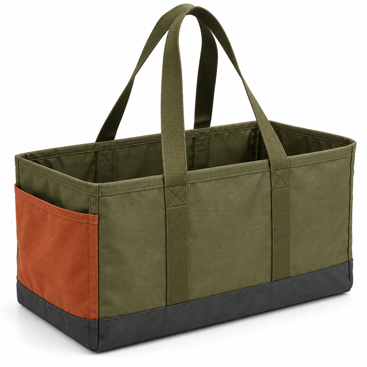RidgeHaul Open-Top Camping Gear Tote - Olive