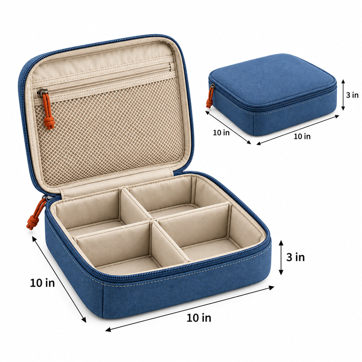 SwitchPack Four-Compartment Gear Organizer - Slate Blue