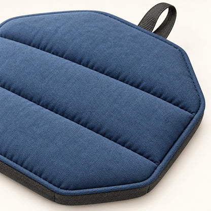 PebbleRest Quilted Outdoor Seat Pad - Slate Blue