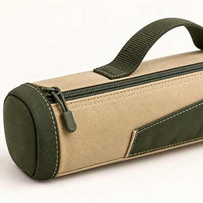 StakeNest Zippered Tent Stake Organizer - Sand and Olive
